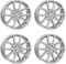 4x AUTEC Felgen Alufelgen VIDRON 7.0x17 ET50 5x108 Brillantsilber kompatibel mit Volvo C30 S60 V60 V50 V40 S40 V70 S80 XC70