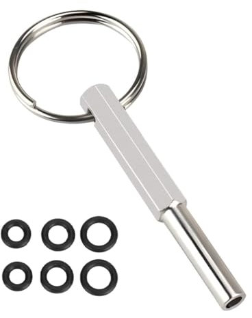 SGERUFZ Herramienta de Reparación Compatible con Jura/Krups Siziliana/AEG Cafeteras Automáticas para Extraer la Grupo de Infusión Llave de Cabeza Ovalada con Anillo de Llave Cabeza Ovalada Bit Ovalado