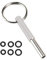 SGERUFZ Herramienta de Reparación Compatible con Jura/Krups Siziliana/AEG Cafeteras Automáticas para Extraer la Grupo de Infusión Llave de Cabeza Ovalada con Anillo de Llave Cabeza Ovalada Bit Ovalado