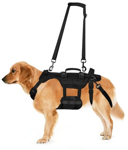 Hundegeschirr, Verstellbare Hundegeschirr Mittelgroße Hunde, Atmungsaktive Sicherheitsgeschirr Hund Mit Griffen, Abnehmbare Hunde Sicherheitsgeschirr, DREI Größen Panikgeschirr (S)