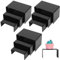 ywchoshe 9 Pièces Présentoir en Acrylique noir, Supports d'affichage de Bijoux, pour Figurines, Buffets, Bijoux, Cupcakes, Desserts, Cosmétiques, Présentoirs à Bijoux