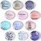 12 PCS Fridge Magnets, Glass 3D Round Inspirational Whiteboard Magnet, Glaze Motivational Refrigerator Magnets, Mini Fridge Accessories Suitable for Refrigerators, Offices, Homes, Cabinets