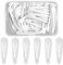 NATUCE 50 Stück Haarspangen Schwarz, 5CM Haarspangen Mädchen, Haarclips Werden, Kinder Haarklammern, Haar Clips Metall, Haarschmuck Hairclips, Haarspange für Mädchen, Kinder und Damen (Weiß)