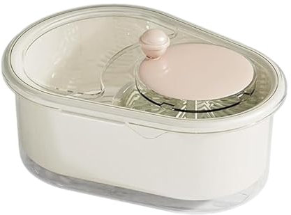 Centrifugadora De Ensaladas, con Tapa, Centrifugadora De Frutas, Lavador De Frutas con Recipiente Y Estropajo | Gran Lavabo con Estropajo, Práctico Y Eficaz