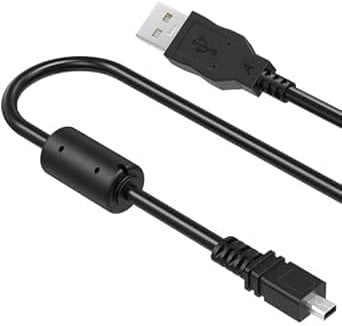 Replacement Camera UC-E6 USB Cable Photo Transfer Cord Compatible with Nikon Digital Camera SLR DSLR D3200 D3300 D750 D5300 D7200 Coolpix L340 L32 A10 S3700 S6500 S6600 S6300 S9200 S9500 (1.8m)