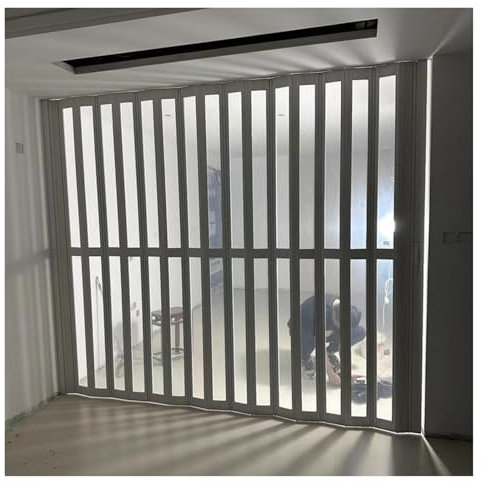Porte Pliante accordéons coulissante Porte accordéon de cuisine 60, 80, 100, 120, 150, 160, 180 cm de large, Magnétique Portes accordéon pliantes pour entrée/terrasse/douche/toilettes Porte de placard