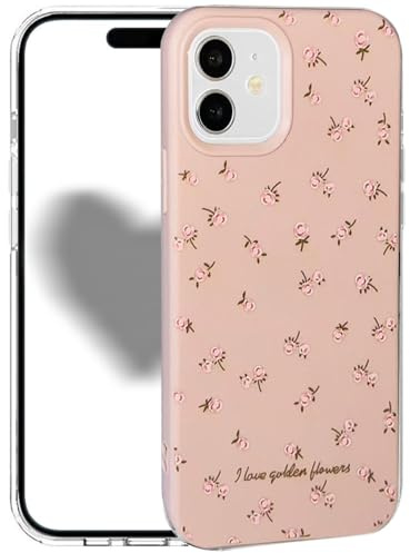 Knoowcase for iPhone 11 Case Floral Flowers Aesthetic Pattern iPhone 11 Phone Case for Women Girls, Protective Slim Fit Soft TPU Silicone Bumper Shockproof Shell Cover,Pink