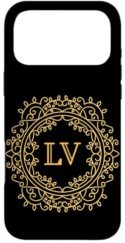 Hülle für iPhone 17 Pro Max LV Monogram Elegant Floral Luxury Letter LV Initials