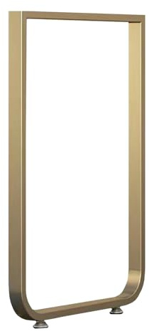 1 Stück Tischbeine Metall Ersatz Möbelfüße Für Couchtisch/Esstisch/Schränke/Bar, U-förmiges Industrial Metallfüße Tischgestell, Breite 45cm/55cm Höhe 72.5cm Beine Für Möbel(Gold,45x72.5cm)