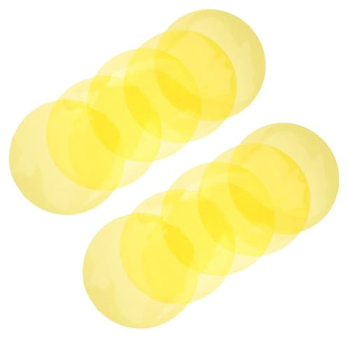 BESPORTBLE 20stücke Farbkorrekturfolie Farblichtfilter Lichtfilterfolien aus Kunststoff für Leuchtstoffröhren und Strahler Gelbe Diffusorfolien für Led-heimbeleuchtung Studio und Theater