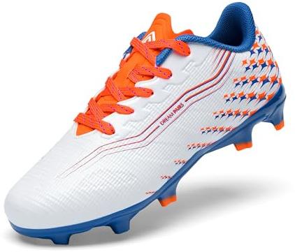 DREAM PAIRS Jungen Mädchen FG AG Fußballschuhe Hochgeschwindigkeits Anti-Twist Leichte Fußballschuhe