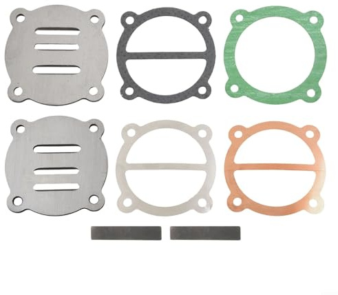 ReachMall Air Compressor Cylinder Valve Plate, 62mm Valve Plate Set for Air Pump, Air Compressor Spare Parts Kit Compatible with 65 Type Oil-Free and Oil Machines
