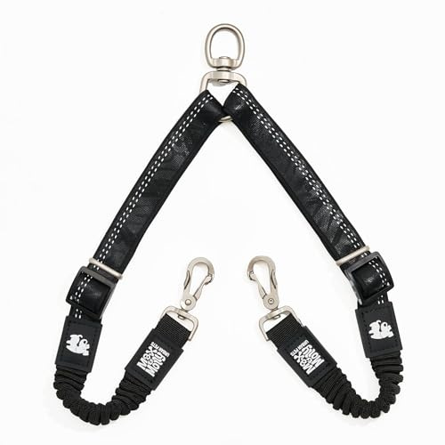 Doppelleine - Adapter schwarz M-L