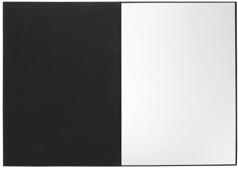 Lurrose Réflecteur Photo Pliable en Carton A4 pour Éclairage Photo, Accessoire de Photographie Fonction Lumière, Panneau Réfléchissant Noir et Blanc pour Studio