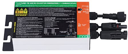 Cocoarm Micro-Onduleur de Lien de Réseau, Onduleur de Lien de Réseau MPPT en Alliage d'aluminium AC230V 24V à 40V, Suivi de Conversion à 92% d'onde Sinusoïdale Pure pour Petits Systèmes 'énergie