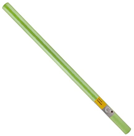 Idena 417511 - Papier de nappe en vert pomme, un rouleau de 100 cm x 10 m, nappe en papier lavable comme décoration pour les fêtes, la rentrée scolaire et les anniversaires
