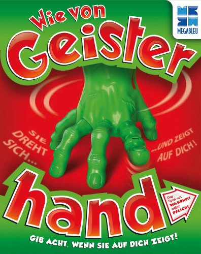 Megableu - WIE VON GEISTERHAND - Lustiges Gesellschaftsspiel für Kinder ab 7 Ja - 300 Herausforderungen mit Elektronischer Hand - Für Familie oder Freunde -2+ Spieler - 3 AA-Batterien nicht enthalten
