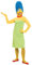 Rubie's 3 880654 S - Marge Simpson Erwachsene Deluxe Kostüm, Größe S, grün/gelb