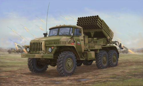 Trumpeter 1/35 BM-21 Hail MRL, Späte Version, TSM-1014, Mehrfarbig