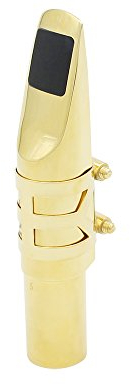 Andoer® Alt Sax 5C 6C 7C 8C Saxophon Mundstück aus Metall mit Mundstück Matten