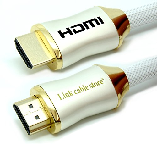 LCS - ORION Ultimate - 7,5M - Câble HDMI 1.4 - 2.0 - 2.0 a/b - Blanc - Professionnel - 3D - Ultra HD 4K 2160p - Full HD 1080p - Audio Return Channel (ARC) - CEC - Signal Vidéo Haute performance avec Ethernet - Connecteurs plaqués or
