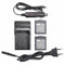 DSTE 2-Pack S006E Rechange Batterie et DC62E Voyage Chargeur pour Pancomoonic CGR-S006E Lumix DMC-FZ30 FZ50 DMC-FZ28 DMC-FZ8 DMC-FZ18 DMC-FZ38 DMC-FZ35 DMC-FZ7