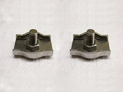 Simplex Wire Rope Grips Stainless Steel 4MM x2 (Marine Loop Boat Clamps)