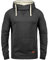 Blend BHSales Herren Kapuzenpullover Hoodie Pullover mit Kapuze Kordelzug Kängurutasche Rippbündchen Label-Details Baumwollmischung Regular fit, Größe:L, Farbe:Charcoal (70818)