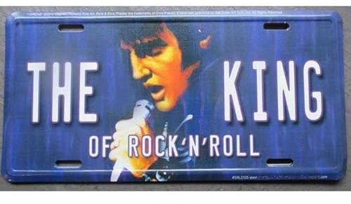 hotrodspirit – D Nummernschild Elvis Presley King Rock Roll Kabelrinnen Deco Haus Fan
