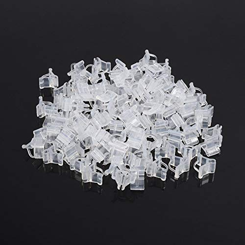 Abrazadera para Plantas 100 Piezas Material PláStico Plantas Pinza para Injerto Adecuado para Plantas De 2,0-4,5 Mm Utilizado En El Proceso para Plantas De Flores InoculacióN