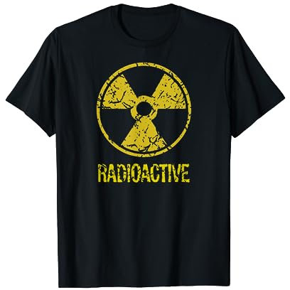 Funny Vintage Radioactive Nuclear War symbol T-shirt