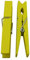Wuuycoky Wood Craft Lot de 60 pinces à linge avec ressort Jaune 7,4 cm