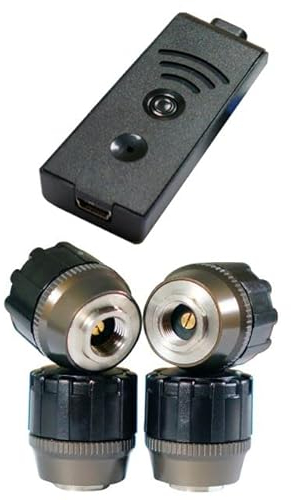 TireMoni STM-572-S4X-2 Smartphone TPMS Kit, 4 Sensoren bis 12,5 Bar.