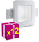 Superia - 12pz Portafaretto in Gesso CERAMICO da Incasso Quadrato per Controsoffitti cod. GA100