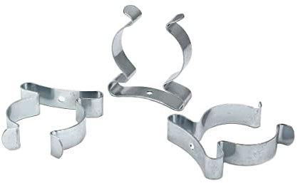 WITTKOWARE Tool Clips, Federklemmen aus Federstahl, verzinkt, geschlossen, Spannbereich Ø 38-40mm, 10 Stück