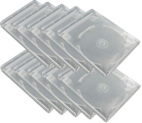 Theoto 10 boîtiers Transparents pour clé USB et DVD [Easypack]