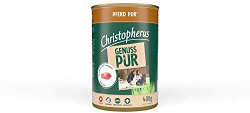 Christopherus PUR, Pferd, Vollnahrung für Hunde, Nassfutter, 6 x 400 g