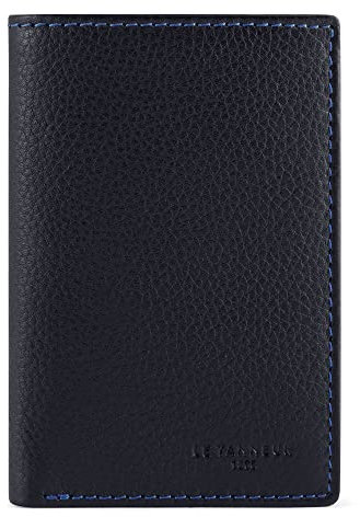 Le Tanneur, Porte Cartes, Portefeuille, en Cuir, Charles, Homme, 8 Compartiments Cartes, 3 Poches Plates, Anti-RFID, Porte-Billets, pour Cartes de crédit et de visites