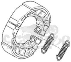 Bremsbacken hinten - Piaggio Liberty 125-150 - 3V iGet
