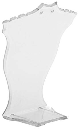 Halskette Display Stand , Schaufensterpuppe Bust Store Display Stand Präsentation von Schmuck Nicht leicht zu verformen Halskette Staffelei Schmuck Organizer Displays Stand (Transparenz)
