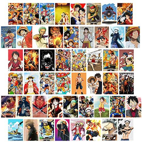 ZPPLD 50 Stück Wandcollage Set, Anime Collage Kit für Wandästhetik, Anime Poster, ästhetisches Bild für Wandcollage, Anime-Poster, Wohnheim-Dekoration, Fotosammlung, Raumdekoration für Anime-Liebhaber