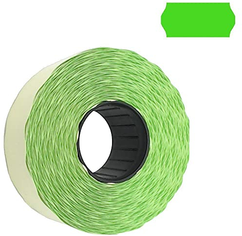 Preisauszeichner Etiketten 26x12 Standard leuchtgrün 1500 Stück ablösbar Preisetiketten für Smart Printex Tovel Contact Meto Blitz