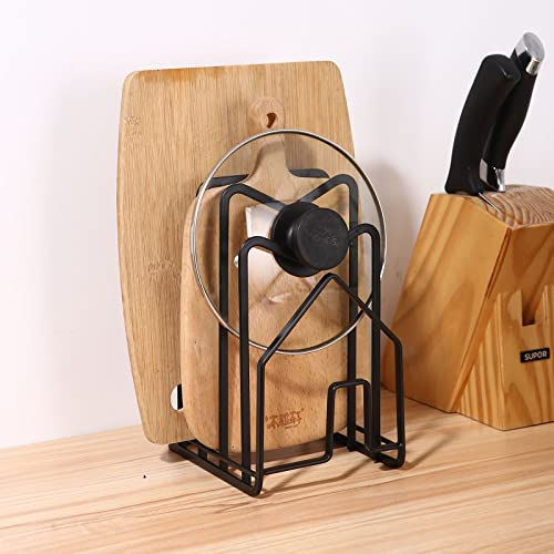 SOBEAU Support Planche a Decouper,Porte Couvercle asserole,Support de Planche à Découper,Peut être Utilisé Pour Ranger Des Planches à Découper, Des Couvercles de Casseroles, Des Assiettes, Des Livres