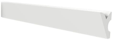 GARENERGIE Profilo in Duropolimero per Strisce Strip LED da Soffitto - Decorazione Luce Soffusa - Pannello Verniciabile per Illuminazione Soffusa Greche Decorative (2 Pezzi - 100x6,4x3,8 cm)
