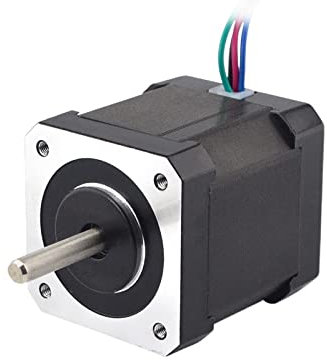 DOLUNTO 0,9 Grad Doppelwelle NEMA 17 Stepper Motor Bipolar 48 mm 44 ncm (62,48 Unzen) 1,68a 4 Drähte for CNC 3D Drucker