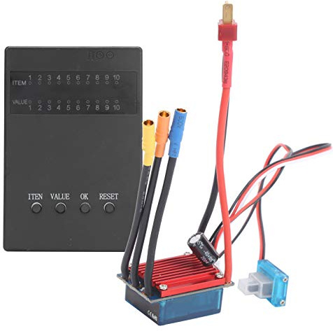 AXOC 25A Brushless ESC Speed Controller, Brushless ESC Combo Set Starke Gegenstromfähigkeit Geringe Hitze 25A Brushless ESC für 1:14/1:16 für RC Car