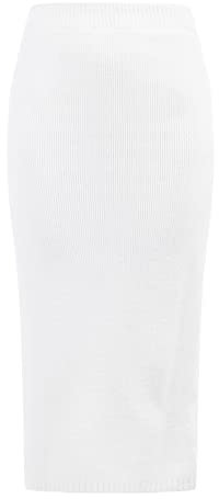 IZIA Damen Strickrock Gaya 19025433, Weiss, XL/XXL