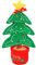 NUOBESTY Peluche De Noël Qui Chante Et Danse Décoration Animée pour Jouet Parlant à Pile pour Ambiance Festive Et Décoration De Noël