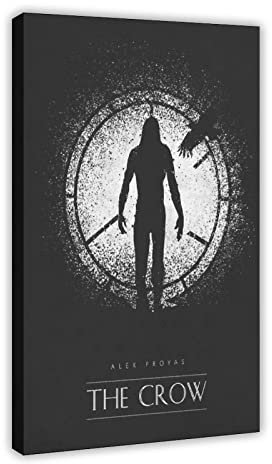 KOURT Filmposter The Crow, klassisches Filmposter, Leinwand, Schlafzimmer, Dekoration, Sport, Landschaft, Büro, Zimmer, Dekoration, Geschenkrahmen: 30 x 45 cm