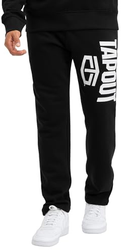 Tapout Herren Jogginghose Normale Passform Active Basic Jogger Black/White XL, 940004